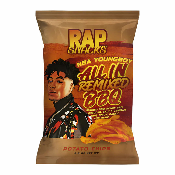 Rap Snacks NBA YoungBoy All In Remix BBQ 2.5oz (71g) (USA IMPORT)