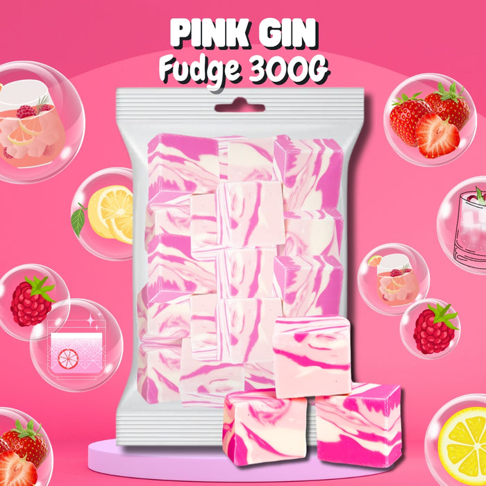 Pink Gin Fudge 300g