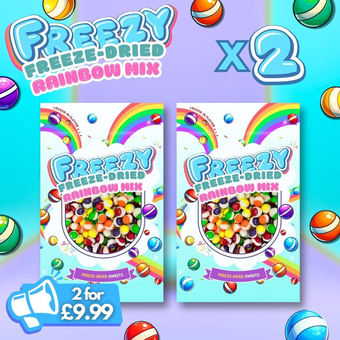 Freeze Dried Candy Bundle (2 x Rainbow Mix 120g)