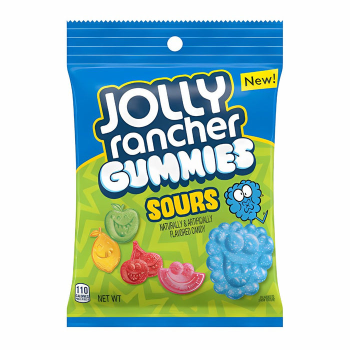 Jolly Rancher Gummies Sours Peg Bag 6.5oz (184g) (USA IMPORT)