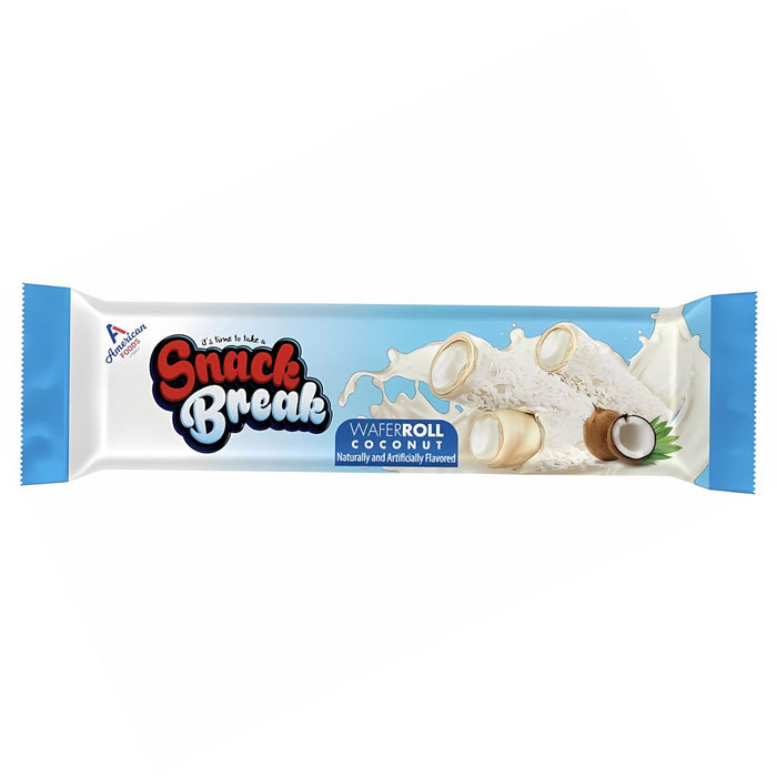 Snack Break Wafer Roll Coconut 18g (USA Import)