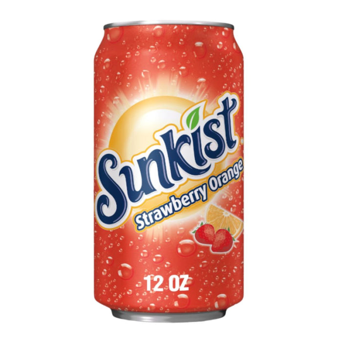 Sunkist Strawberry Orange 12oz (355ml) (USA IMPORT)