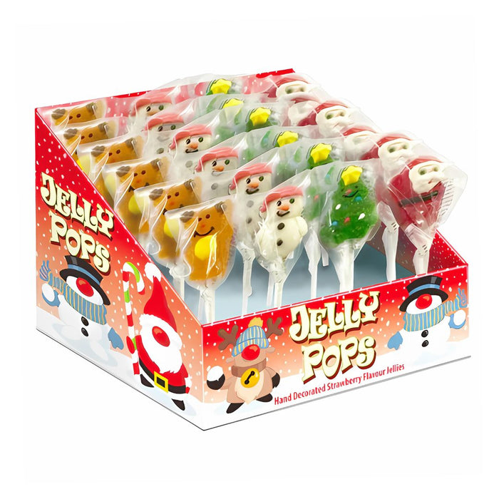 Christmas Jelly Pops – Festive Fun with Gingerbread Man, Snowman, Reindeer, and Santa Shapes!