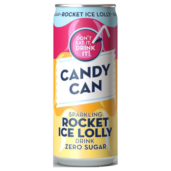 Candy Can Rocket Ice Lolly Zero Sugar Can 330 ml