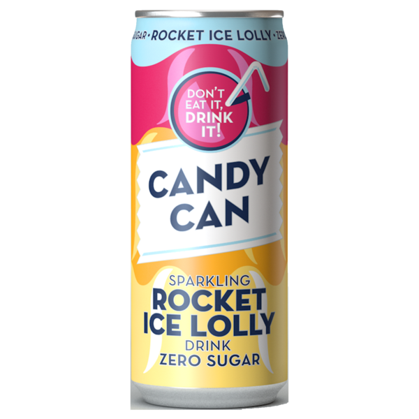 Candy Can Rocket Ice Lolly Zero Sugar Can 330 ml