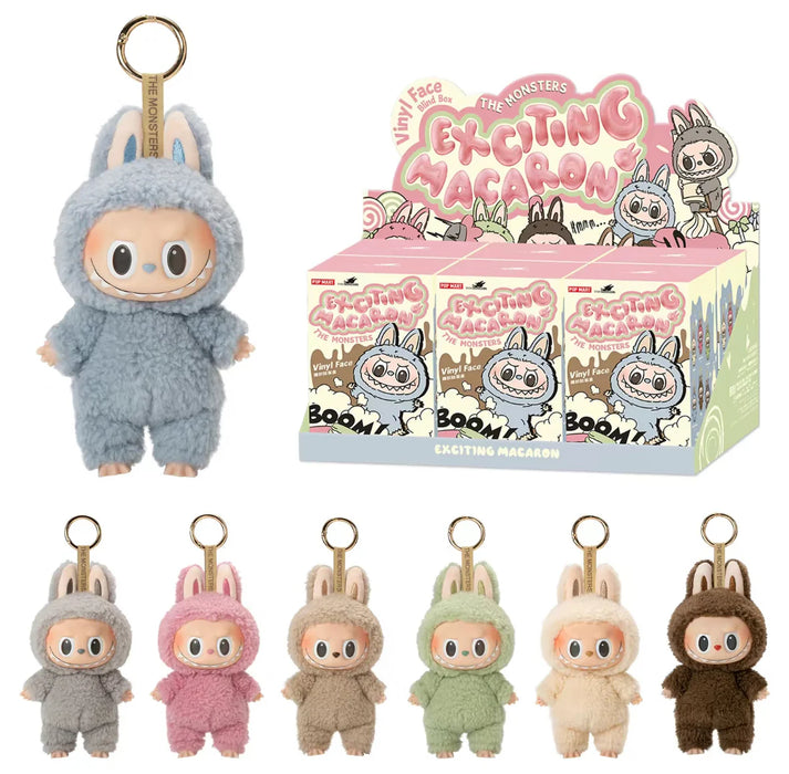 LA-FU-FU Exciting Macaron Series (No BOX) – Mystery Plush Pendant Single Pack of 1 (Blind Box)
