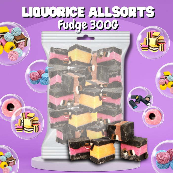 Liquorice Allsorts Fudge 300g