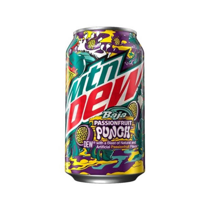 Mountain Dew Baja Passionfruit Punch Can 355ml