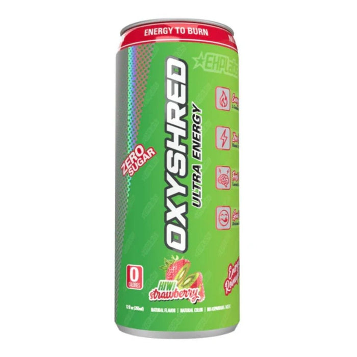 OxyShred Ultra Energy Drink Zero Sugar - Kiwi Strawberry Flavour 355ml