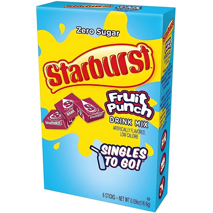 Starburst Fruit Punch Singles to go 6 pack (USA Import)