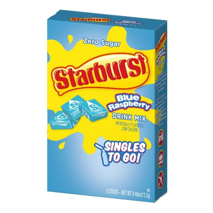 Starburst Blue Raspberry Sugar Free Singles to go (USA Import)