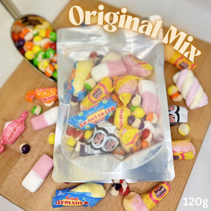 Freeze Dried Candy Bundle (1 x Rainbow Mix 120g, 1 x Original Mix 120g)