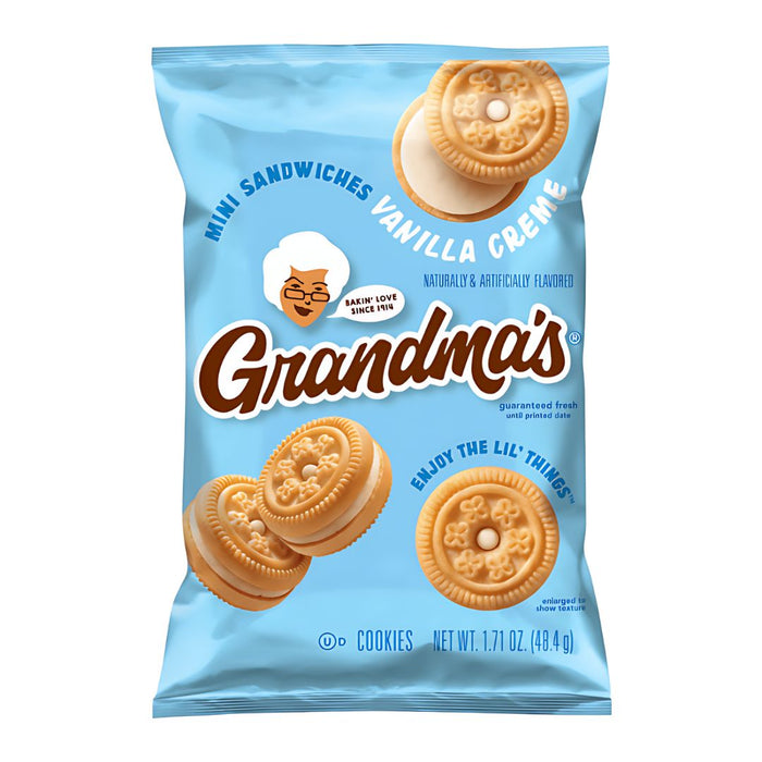 Grandma's mini sandwich Vanilla Creme Cookies -62g (USA Import)