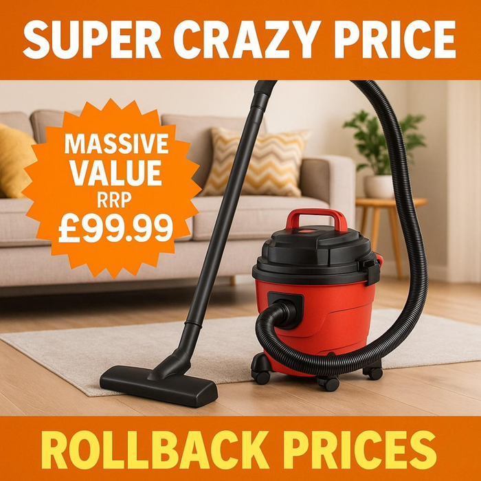 Super Suction Vacuum Cleaner – 1200W Power, 15L Capacity, Deep Clean Made Easy!