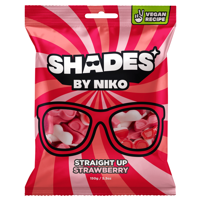 Shades by Niko Bundle – 3 x 150g Vegan & Halal Sweets (Tropical Blast, Strawberry, Originals)