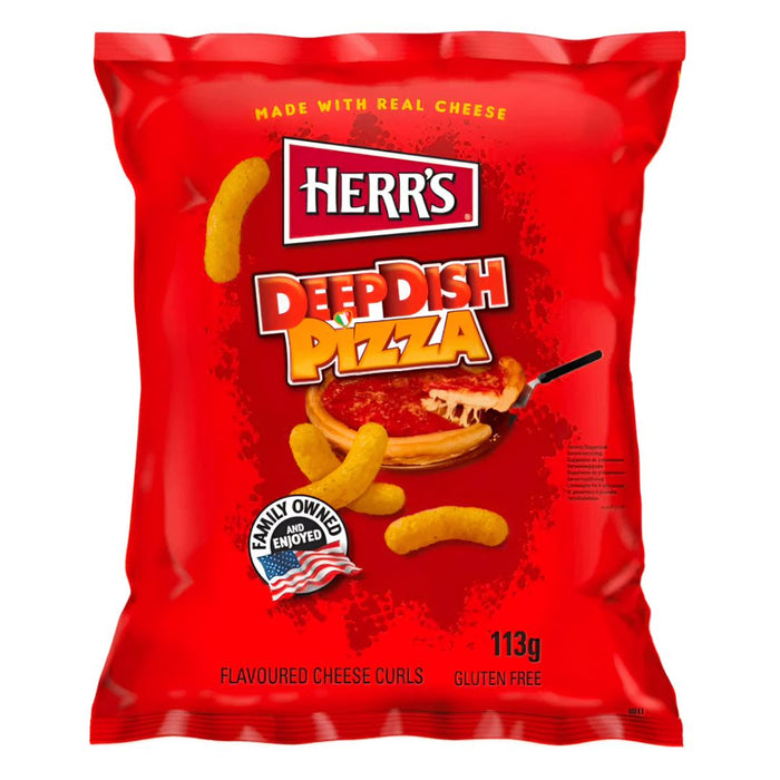 Herr's Deep Dish Pizza Cheese Curls (113g) **DATED 22 AUG 2024**