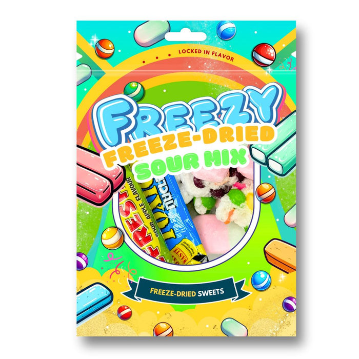 Freeze Dried Candy Bundle (1 of each | 1 x Rainbow Mix, 1 x Original Mix, 1 x Sour Mix, 1 x Halal Mix 120g)