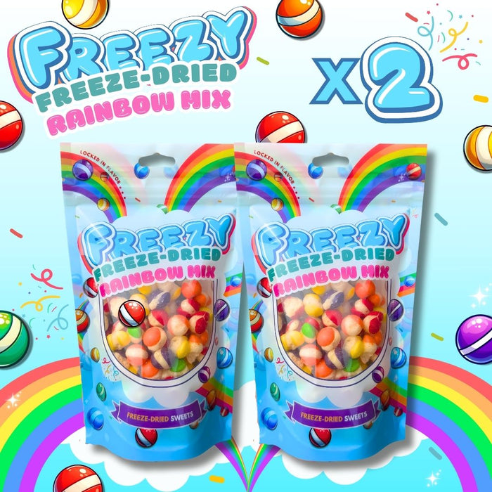 Freeze Dried Candy Bundle (2 x Rainbow Mix 120g)