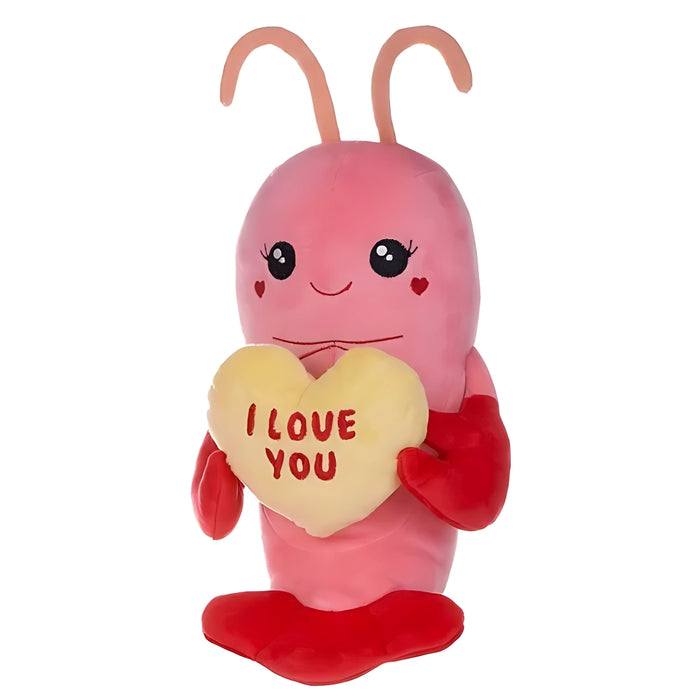 I Love You Shrimp Valentines Teddy 24cm