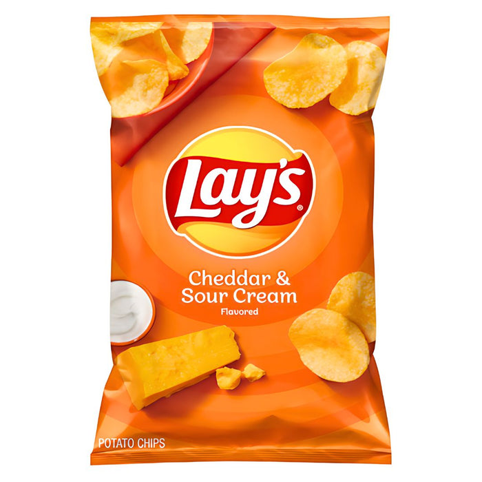 Lays Cheddar and sour cream chips