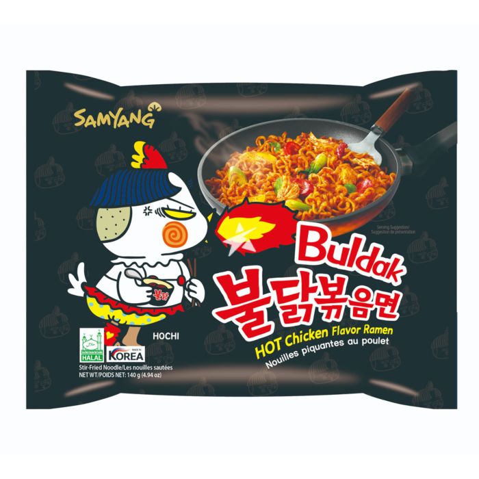 Samyang Buldak Hot Chicken Noodles 140g Stir Fried Spicy Ramen Noodle