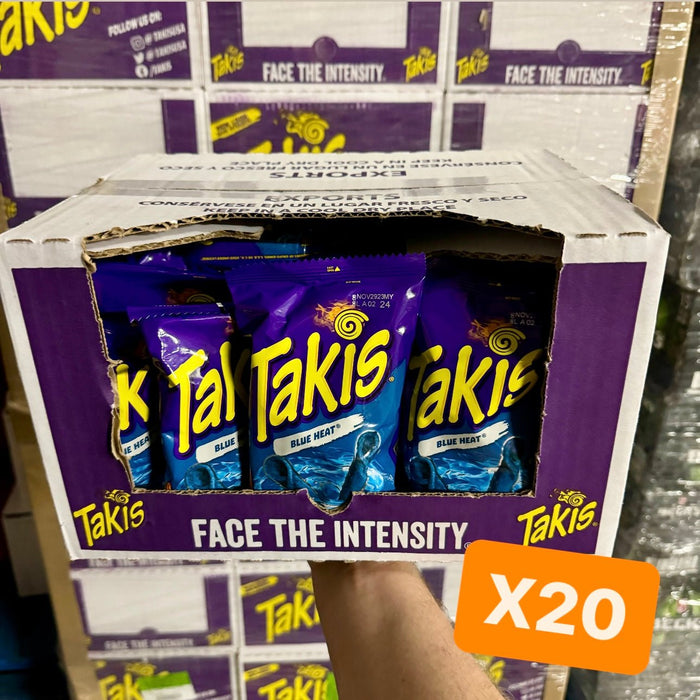 Takis Blue Heat 20x2 oz FULL BOX (Best Before: Nov 23)