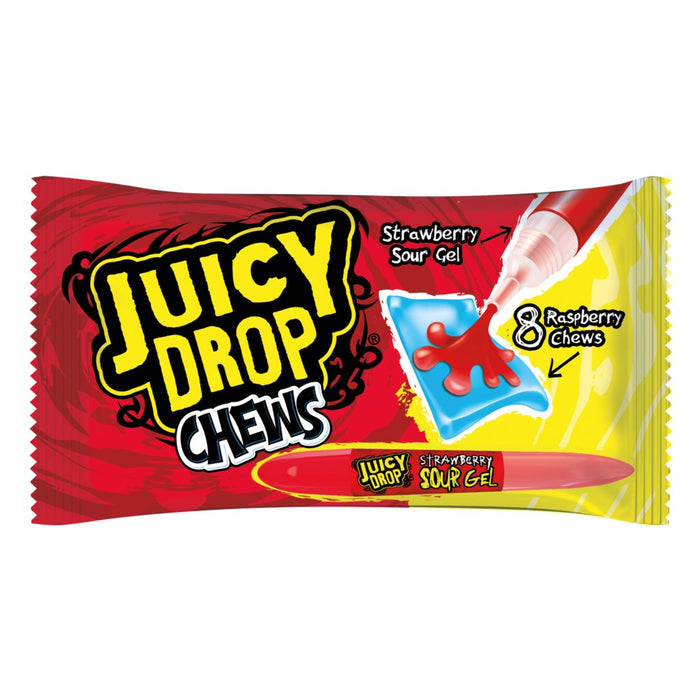 Bazooka Juicy Drop Chews - Strawberry Sour Gel