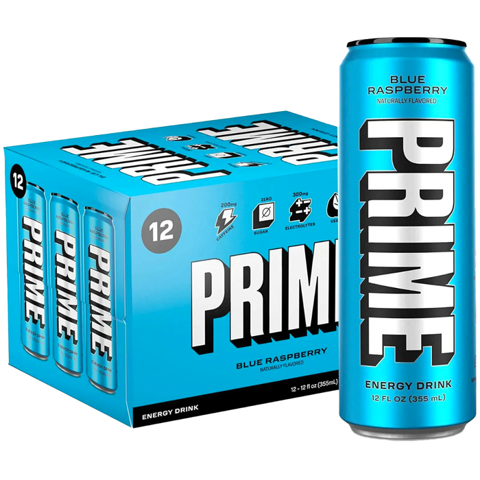 Prime Blueberry Raspberry case (12 Cans)