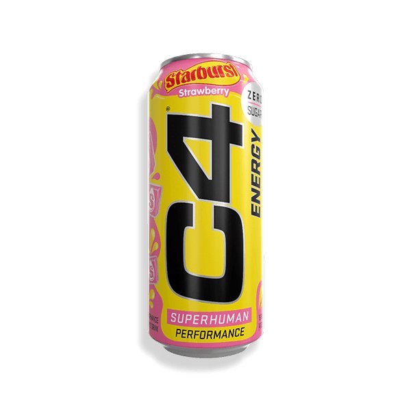 C4 Energy X Starburst Strawberry 16 oz Can