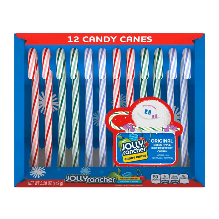 Jolly Rancher Candy Canes - 12 Canes