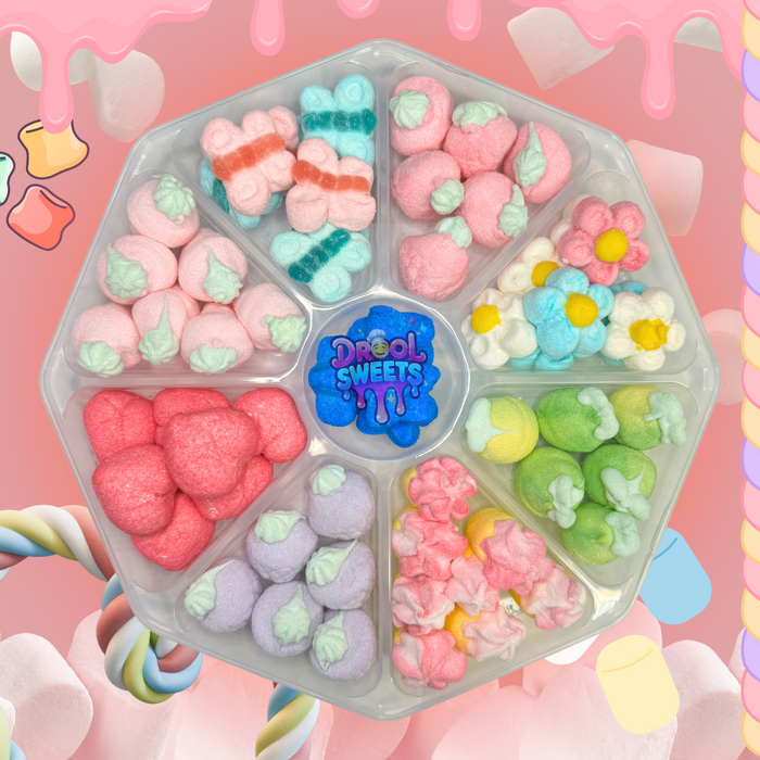 Drool Sweets Luxury Marshmallow Platter – 530g of Soft, Fruity Bliss!