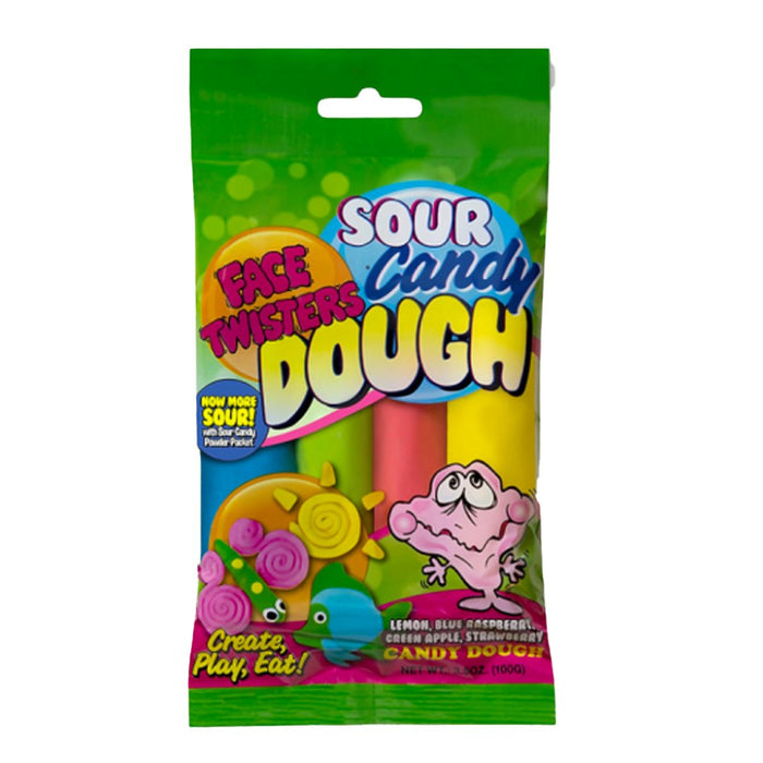 Sour Candy Face Twisters Dough