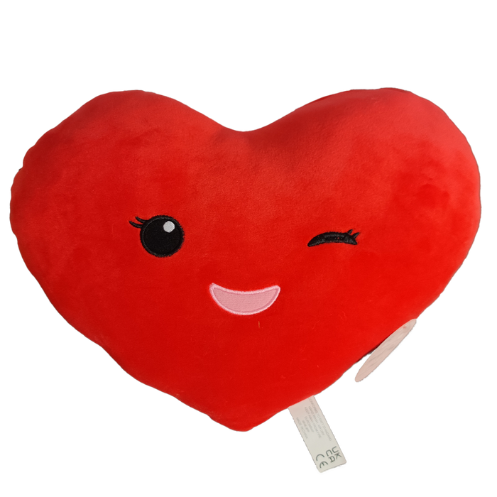 Supersoft Plush Heart Cushion