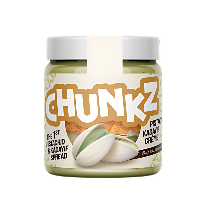 Chunkz Pistachio Kadayif Creme | Creamy Pistachio Spread with Crunchy Perfection (220g)