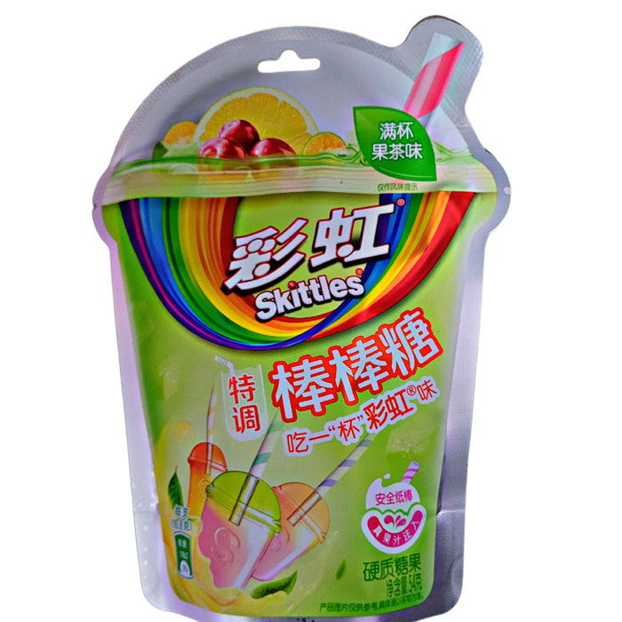 Skittles Lollipops - Fruit Tea (Green Pack) - China