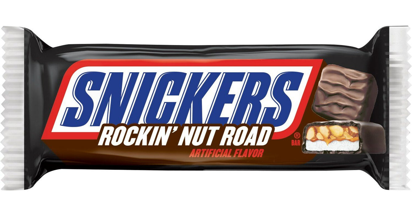 Snickers Rockin Nut Road 1.4oz/40g BEST BEFORE DATE: 01/01/24