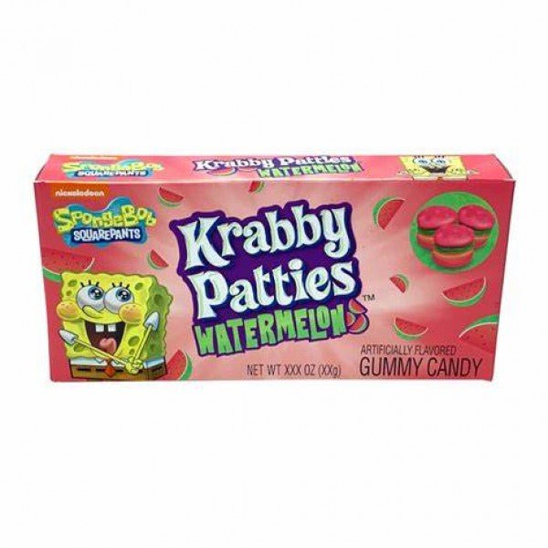 Krabby Patties Watermelon Gummy Candy Theatre Box 2.54oz (72g)