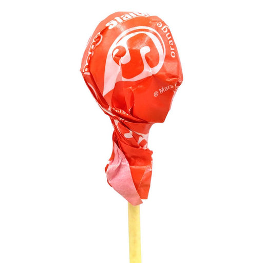 starburst orange filled lollipop