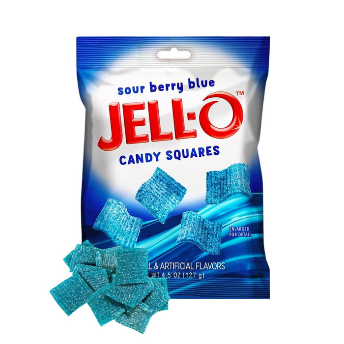 Jell-O Sour Berry Squares 127g (USA Import)