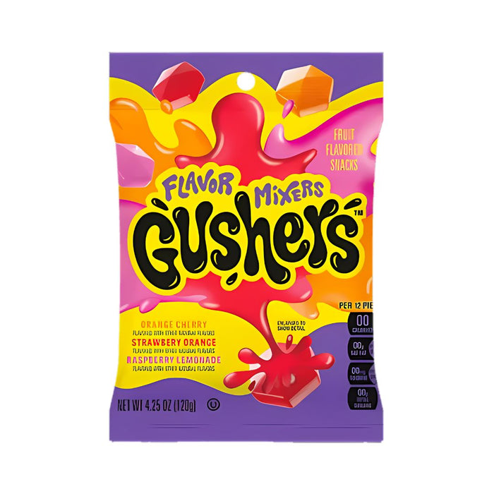 Gushers Flavor Mixers Chewy Fruit Candy 120g (USA Import)