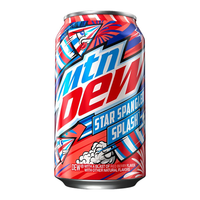 Mountain Dew Star Spangled Splash 355ml (USA Import)