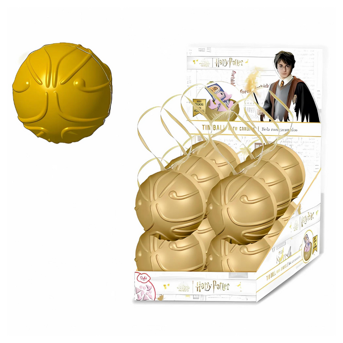 Harry Potter Themed Tin Bauble with Compressed Candies – Perfect for Your Christmas Tree! (1 Bauble Ball)