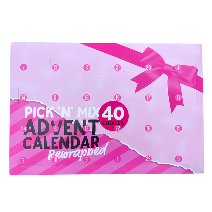 Giant Pink Pick 'n' Mix Advent Calendar – Unwrap 24 Sweet Surprises! 720g