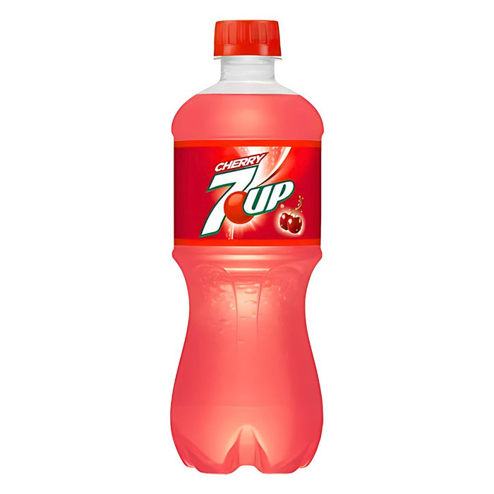 7up Cherry Soda Bottle 591ml (USA Import)