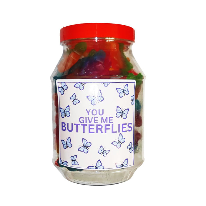 You Give Me Butterflies - Sweet Tub 400g (Butterfly Gummies)