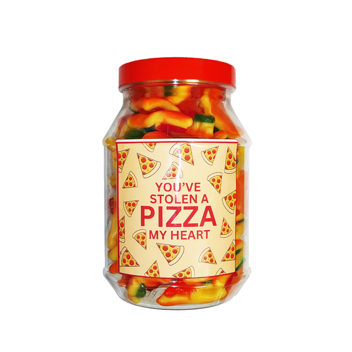 You've Stolen A Pizza My Heart - Valentines Tub 400g (Pizza Gummies)