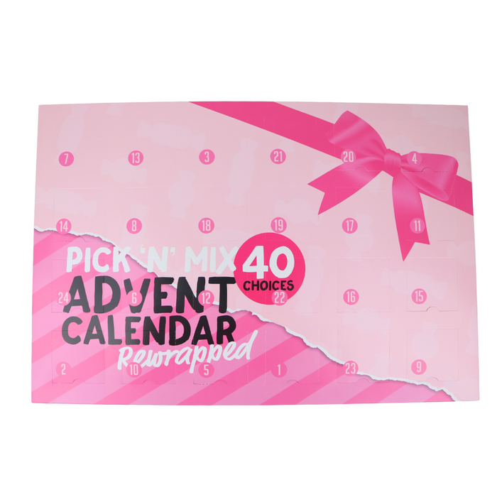 Giant Pink Pick 'n' Mix Advent Calendar – Unwrap 24 Sweet Surprises! 720g