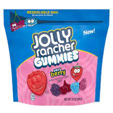Jolly Rancher Gummies Very Berry BIG BAG 13oz (184g)