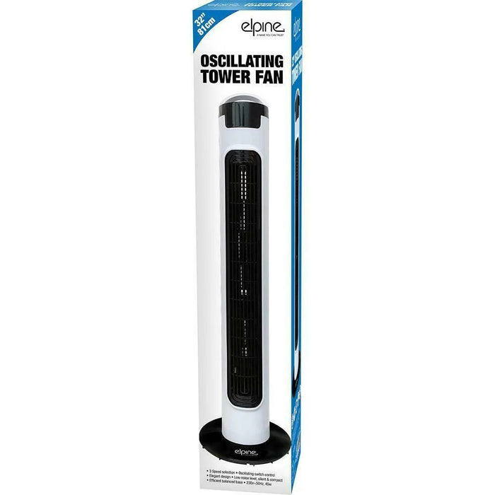 Elpine 32" 81cm Oscillating Tower Fan