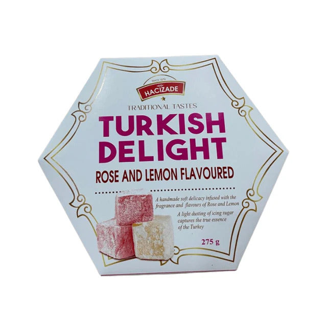 Hacizade Rose & Lemon Turkish Delight (275g)